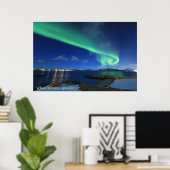 Poster Northern Light avec citation (Bureau à domicile)