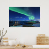 Poster Northern Light avec citation (Cuisine)