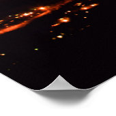 Poster Northern Lights Danser devant Denali (Coin)