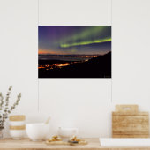 Poster Northern Lights Danser devant Denali (Cuisine)