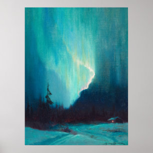 Poster Northern Lights, Juneau, Alaska par Sydney Laurenc