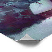 Poster NORTHERN LIGHTS & LOG CABINE par SHARON SHARPE (Coin)