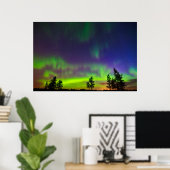 Poster Northern Lights | Manitoba Canada (Bureau à domicile)