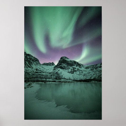 Poster Northern Lights Nature Photo (Devant)