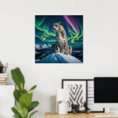 Poster « Northern Sky Wanderer » – Portrait de léopard de (Bureau à domicile)