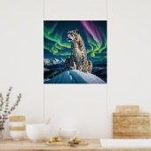 Poster « Northern Sky Wanderer » – Portrait de léopard de (Cuisine)