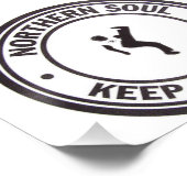 Poster Northern Soul Keep The Faith Slogans & Dancer (Coin)