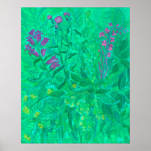 Poster Northern Wildflowers Summer Flower Floral Painting