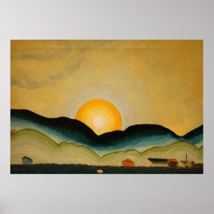 Poster Northport Harbour (1929) Arthur Dove Canvas Imprim