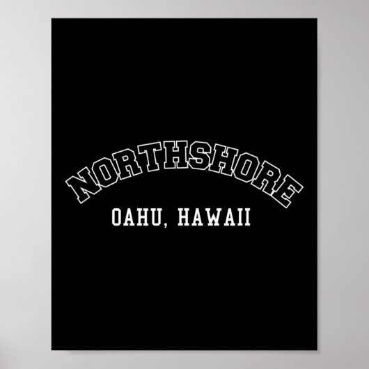Poster Northshore Oahu Hawaii (Devant)