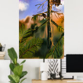 Poster Northwest Nature Life with Eagles Digital Peinture (Bureau à domicile)
