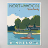 Poster Northwoods Pays Cabine (Devant)