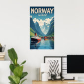 Poster Norvège (Bureau à domicile)