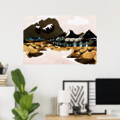 Poster Norvège (Bureau à domicile)