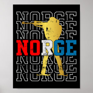 Poster Norvège Biathlon Norge Original