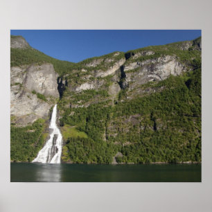 Poster Norvège, Geirangerfjord (UNESCO), Geiranger.