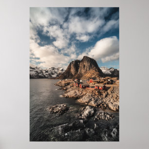 Poster Norvège Îles Lofoten Hamnoya