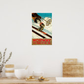 Poster Norvège - Pays d'origine des sports de ski (Cuisine)