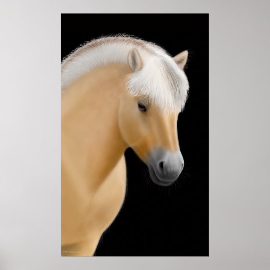 Poster norvégien du fjord Horse (Devant)