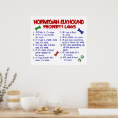 POSTER NORVÉGIEN ELKHOUND PL2 (Cuisine)