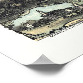 Poster Norwalk, OH Carte panoramique - 1870 (Coin)