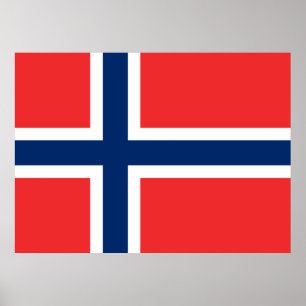Poster Norwegian Flag (Norway)