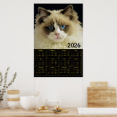 Poster Norwegian Forest Cat – 2026 Wall Calendar Design (Cuisine)