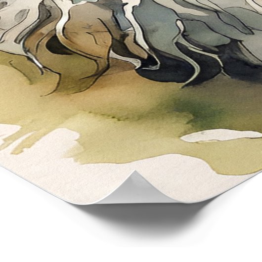 Poster Norwegian Forest Cat - Art Chat Imprimer (Coin)