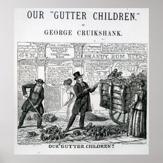 Poster Nos enfants Gutter, 1869 (Devant)