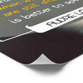 Poster Nos mots par Audre Lorde (Coin)