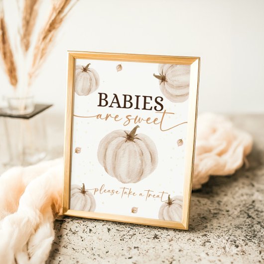 Poster Nos Petits Bébés Citrouilles Anniversaires Sont Do