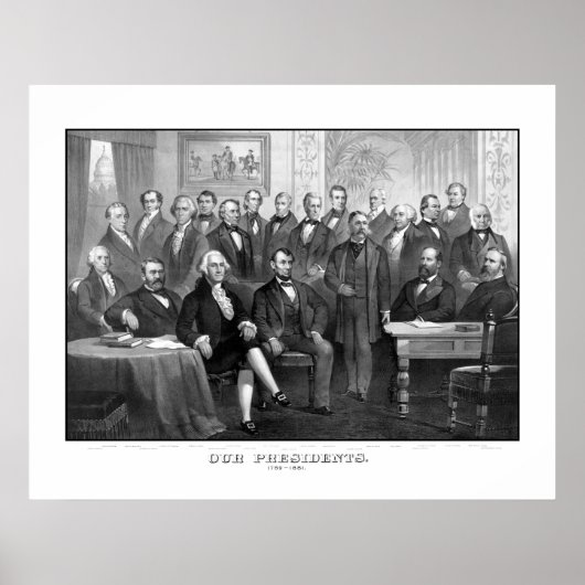 Poster Nos présidents 1789 - 1881 (Devant)