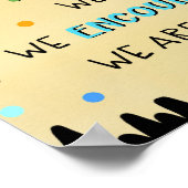 Poster Nos règles de classe Enseignant Inspirer arbre col (Coin)