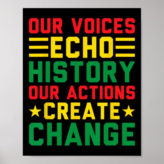 Poster Nos voix font écho à l'histoire Nos actions Mois d (Devant)