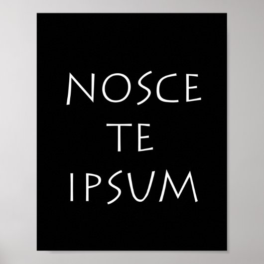 Poster Nosce et ipsum (Devant)