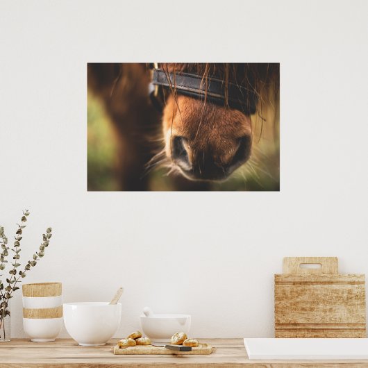 Poster Nose Cute Brown (Cuisine)