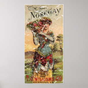 Poster Nosegay - 1900 - en détresse