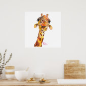 Poster Nosey Giraffe ' Jo ' by Shirley MacArthur (Cuisine)