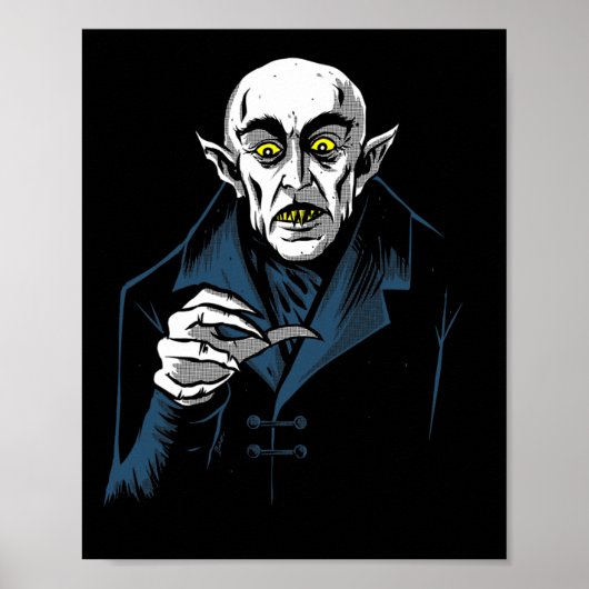 Poster Nosferatu Halloween Vampire Horreur Dracula (Devant)