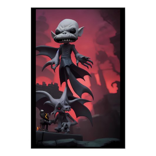 Poster Nosferatu marche son loup-garou (Devant)
