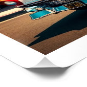 Poster Nostalgia Chevy et Diner (Coin)