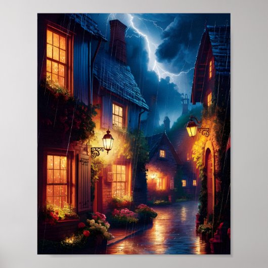 Poster Nostalgie baisée par la pluie (Devant)