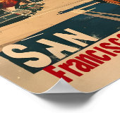 Poster Nostalgie côtière de San Francisco Vintage (Coin)