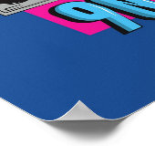 Poster nostalgie de la boombe musicale des années 90 (Coin)