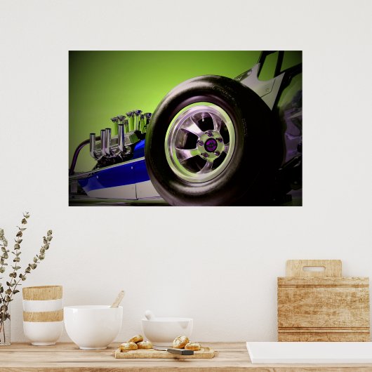 Poster Nostalgie Dragster (Cuisine)