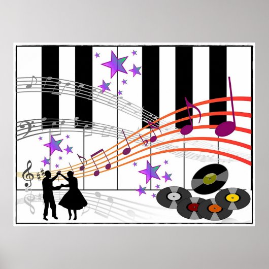 Poster Nostalgie du sock Hop (Devant)