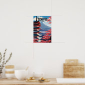 Poster Nostalgique du Japon de Tokyo (Cuisine)