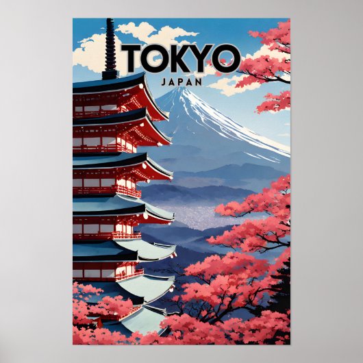 Poster Nostalgique du Japon de Tokyo (Devant)
