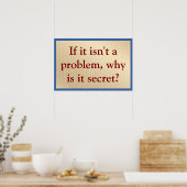 Poster Not a Problem Why Secret (Cuisine)