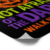 Poster Not Afraid Of The Dark Walk In The Light Christian (Coin)